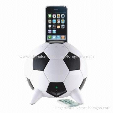 High fidelity soccer speaker for iPhone